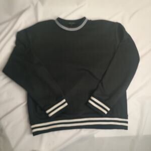 Therapy Black Pullover Sweatshirt Feel Striped Cuffs Egypt Size Medium